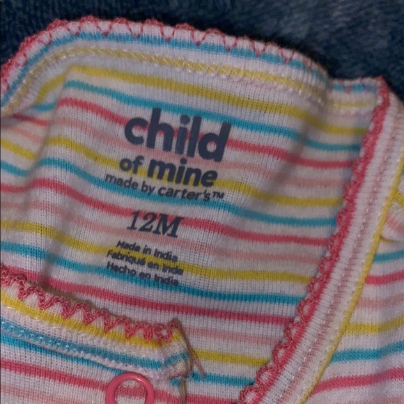 Child of Mine Striped Baby Romper - Picture 3 of 4